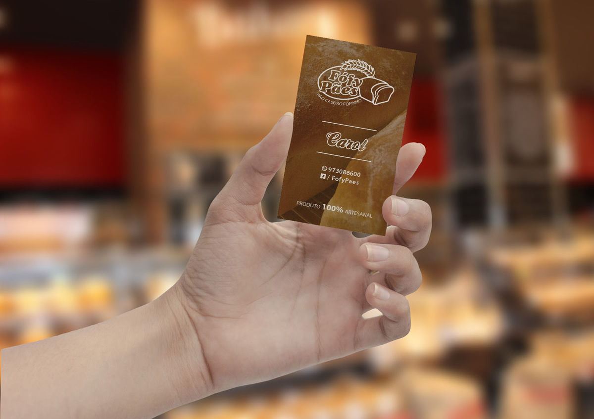 Fofy Pães cartão de visitas projetado e desenvolvido por ViragStudio