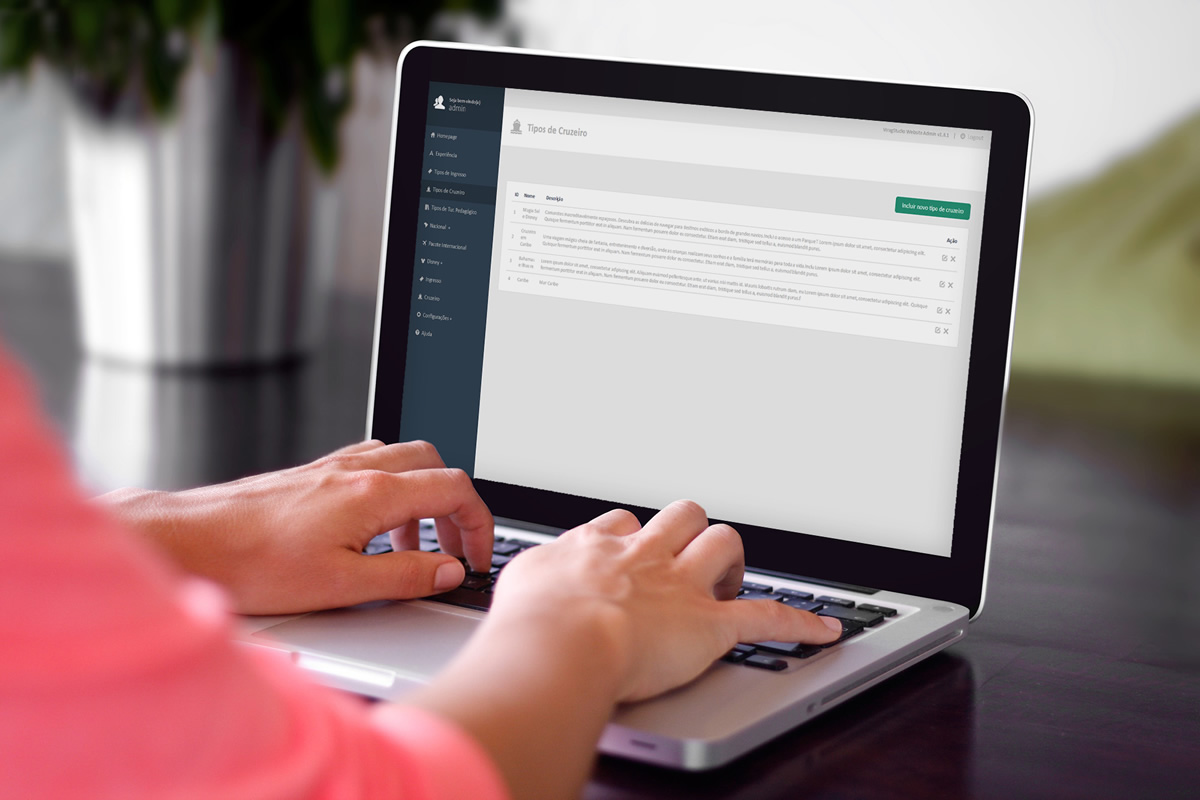Honofre Viagens sistema projetado e desenvolvido por ViragStudio