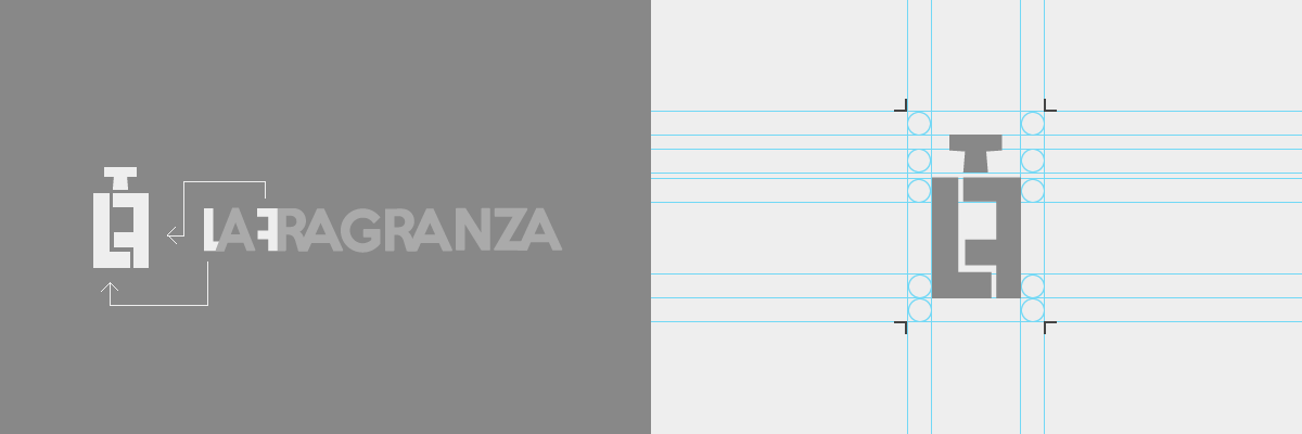 La Fragranza ideia do logotipo projetado e desenvolvido por ViragStudio