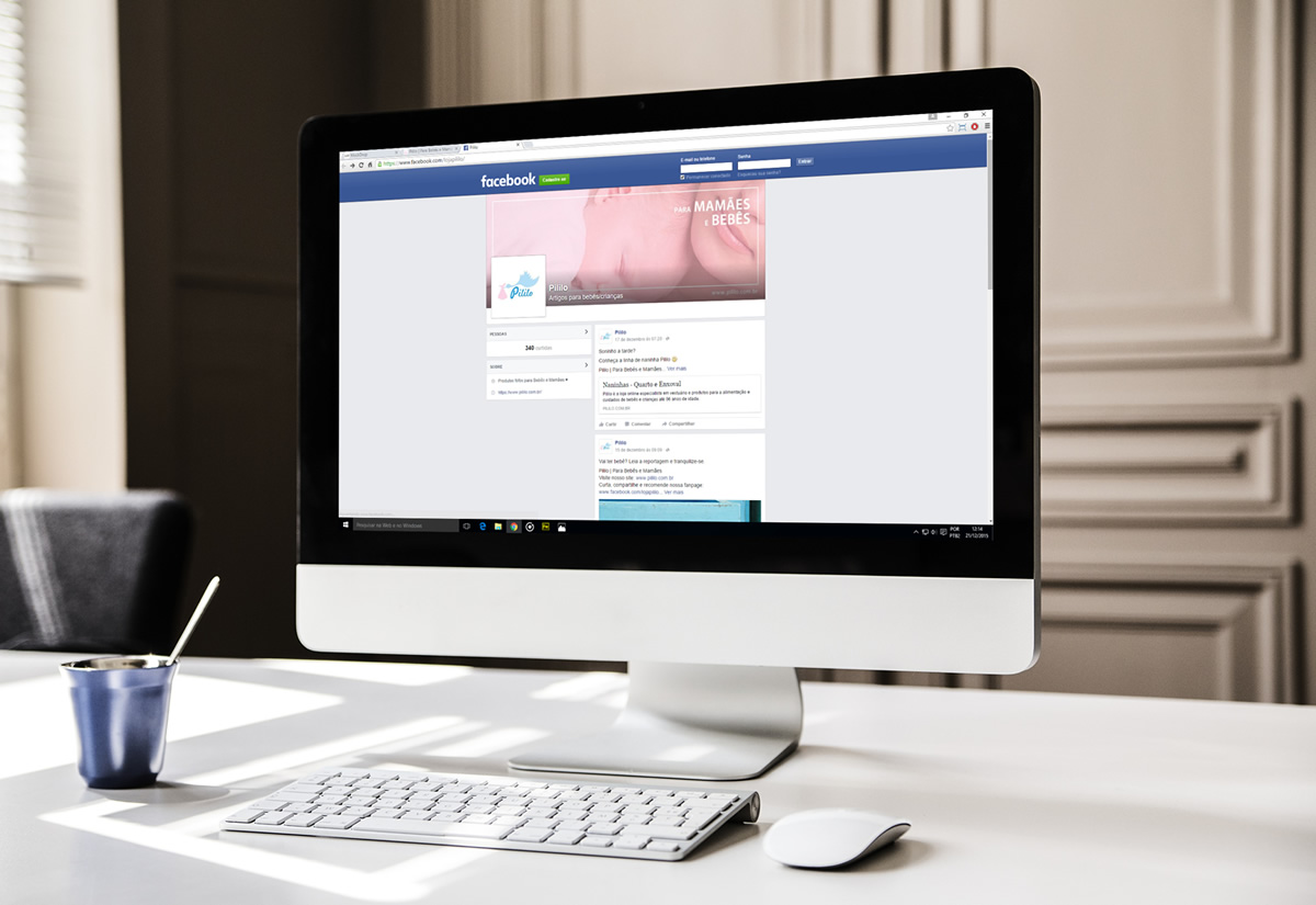 Pililo e-redes sociais projetado e desenvolvido por ViragStudio