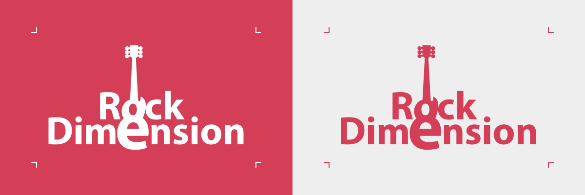 Rock Dimension espaçamentos logotipo projetado e desenvolvido por ViragStudio