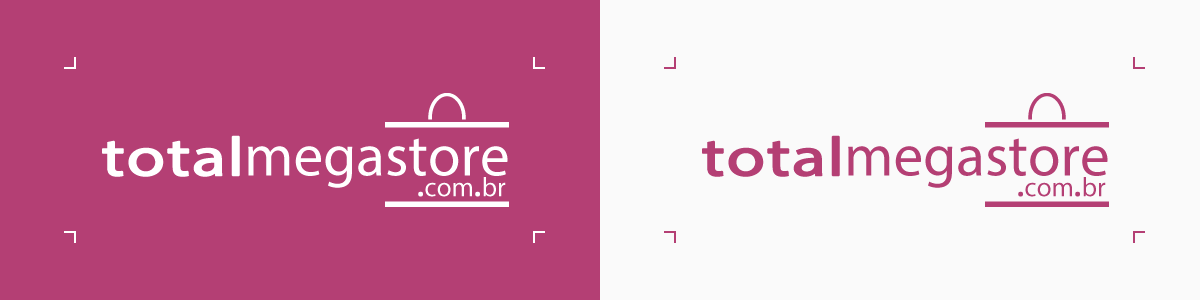 Total Megastore espaçamentos logotipo projetado e desenvolvido por ViragStudio